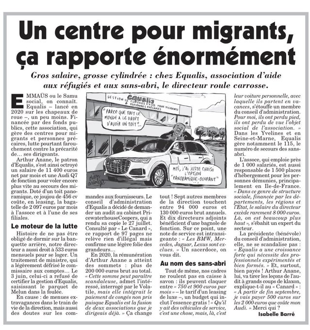 Ladelf's tweet photo. @VictorSinclair3 2021 #EQUALIS, assos de l’Économie Sociale et Solidaire, gère avec les subventions de l'Etat "le 115", l’hébergement, la réinsertion dans SES entreprises et récupère le CA ...
2023 #Viltaïs, l'assos qui veut installer des migrants partout, épinglée par la CC pour les BMW ... https://t.co/QbcCq9xVnR