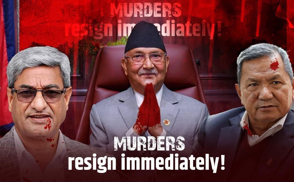 chitran44103671's tweet image. अर्बौअर्बको घोटाला गर्ने सरकारसंग रबर बुलेट किन्ने पैसा हुन्न र तिम्रा साखासंतान एसरी मारिएको के गर्थिस तिमीहरु नेता होईन आतंककारी हौ आतंककारी नेपाल सरकार मुर्दावाद😡#GenZProtest #ResignKpOli #arrestRameshlekar