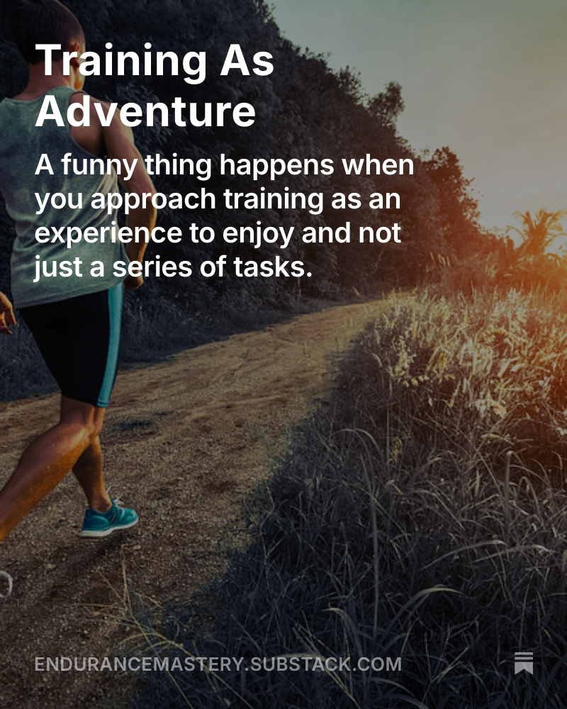 Check out my latest post on Endurance Mastery: "Training As Adventure"

open.substack.com/pub/endurancem…?