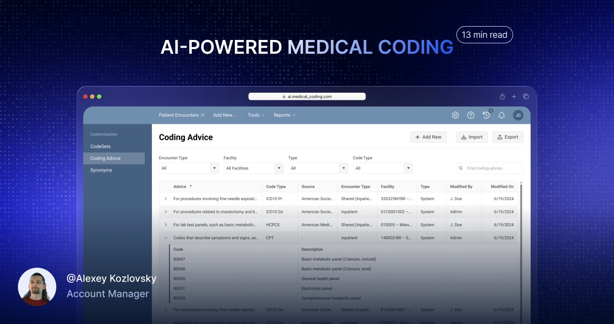 EffectiveSoft's tweet image. #Medicalcoding is complex. Explore how #AI transforms it in our latest article: hubs.la/Q03Hhf860
