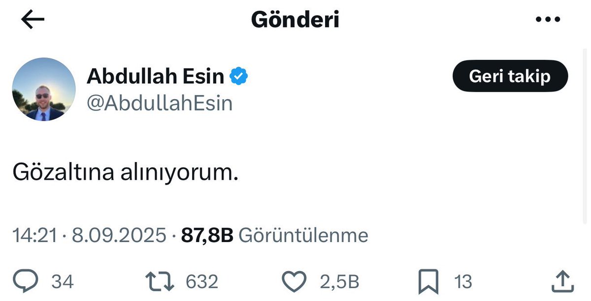 Arkadaşlar tabii ki kimsenin gözaltına alınmasıyla sevinmiyoruz. Hele bir tutuklasınlar öyle seviniriz