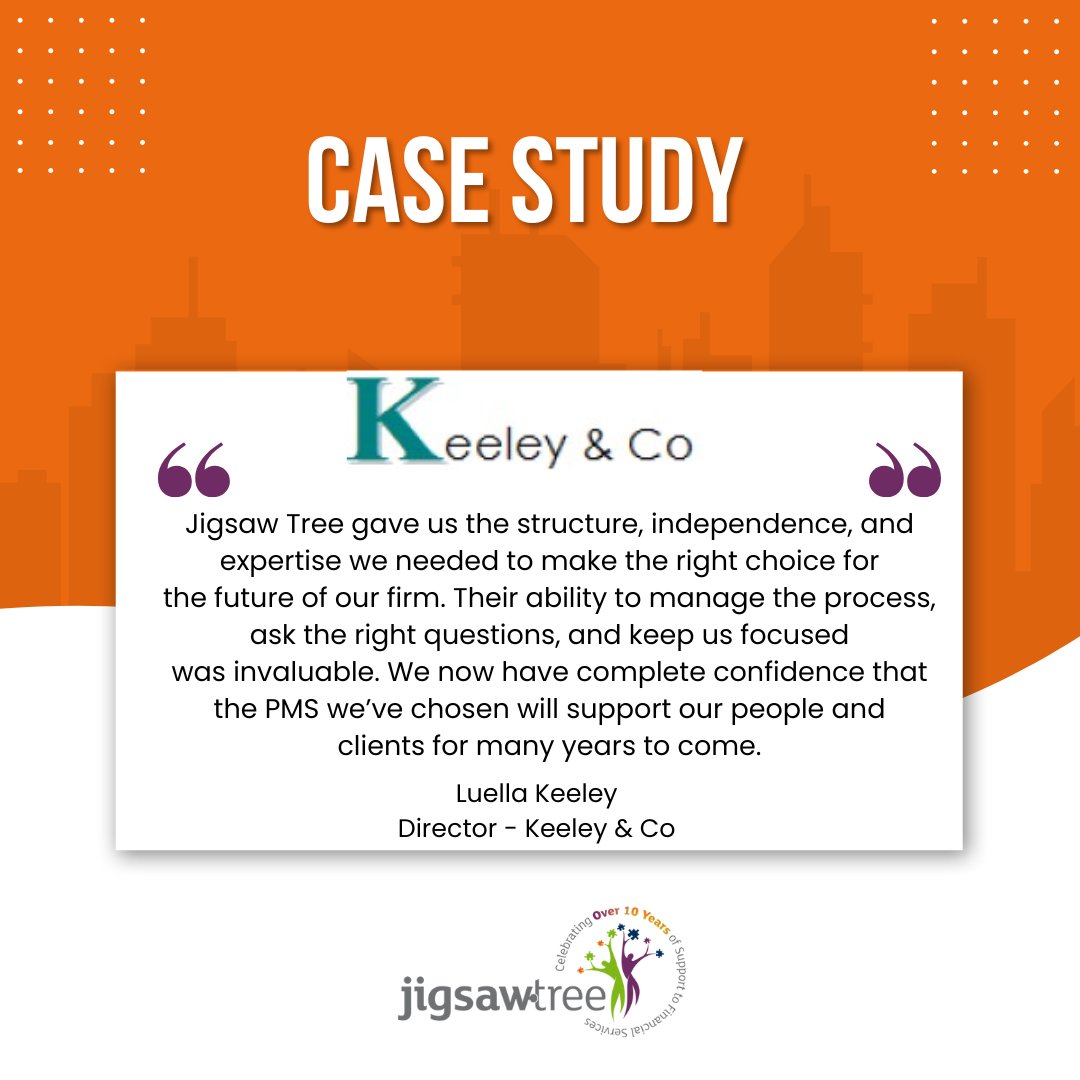 JigsawTree's tweet image. Read our case study that delves into navigating the PMS selection journey and driving efficiency with the right PMS 📈
Read the case study for yourself here: jigsawtree.com/_files/ugd/bfc…
#CaseStudy #TechnologyChange