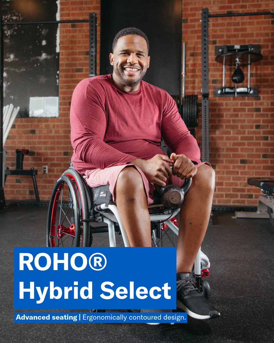 ROHO® Hybrid Select combines air and foam for advanced skin protection, stability, and personalized positioning. With its contoured base, ISOFLO® Memory Control, and optional offloading insert, it’s designed to move with you and support your unique shape.

#Permobil