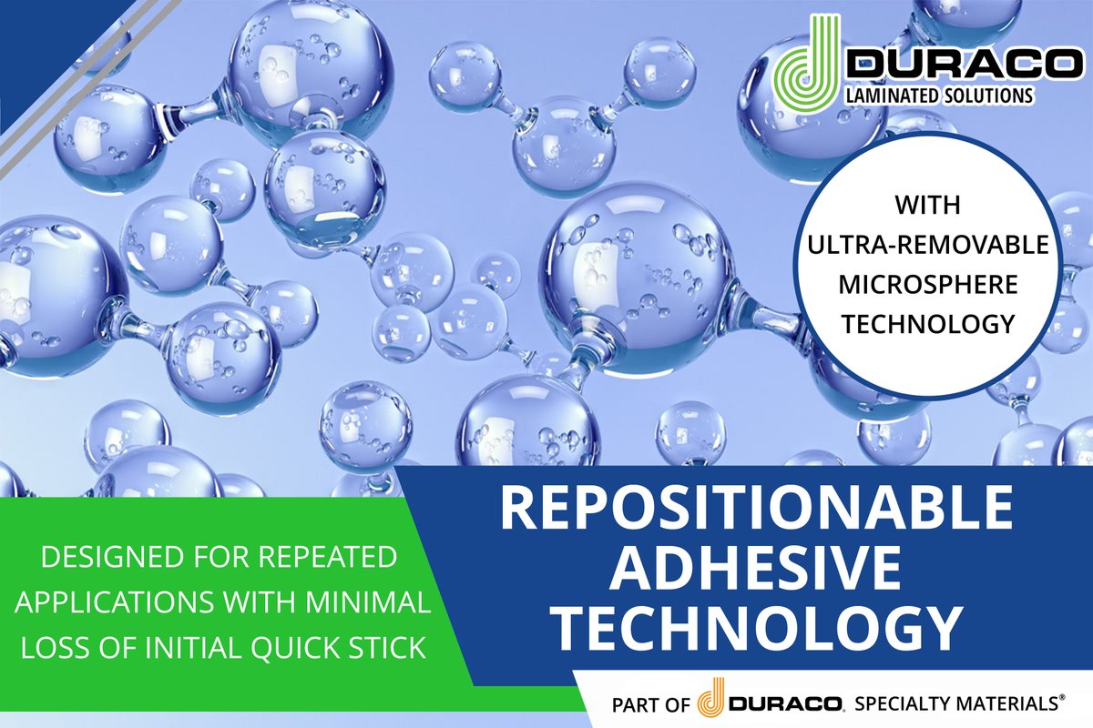 Looking for a labeling solution that’s as dynamic as your application? Our repositionable adhesives are engineered for flexible mobility, making them ideal for temporary labels, markings, and signage.

Contact us to learn more: hubs.la/Q03Ggzgx0

#DuracoLaminatedSolutions