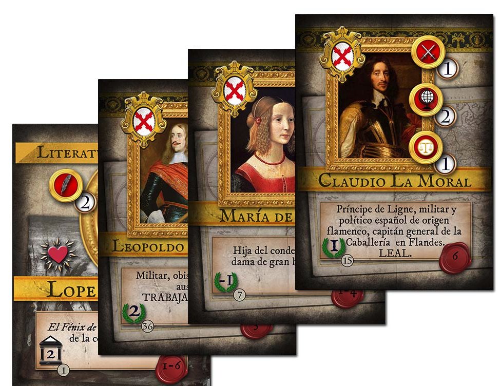 El Rey Planeta es un juego temático y narrativo —ideal en solitario o en modo semicooperativo a dos jugadores— donde encarnas a Felipe IV (o su valido), gestionas ejércitos, flotas, corte y hasta tus deseos personales para gobernar un imperio en el Siglo de Oro.