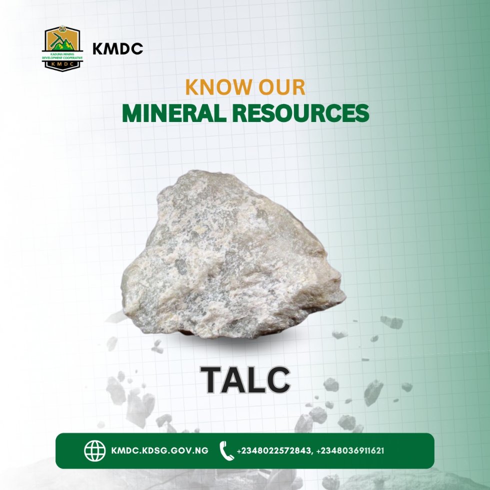 KMDC_kdsg's tweet photo. KNOW OUR MINERALS: TALC 

Talc is a soft mineral that's composed of magnesium silicate. It is the softest mineral on earth rate 1 on Mohs hardness scale. It has a greasy or soapy feel. https://t.co/RbRt9JltJg