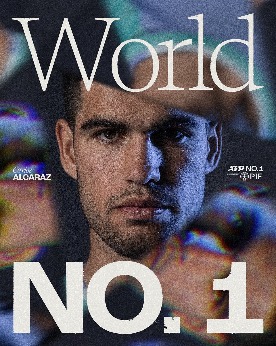 ATP Tour (@atptour) on Twitter photo Good morning to Carlos Alcaraz and Carlos Alcaraz only 🥇
Your World No. 1 in the PIF ATP Rankings.
<a href="/carlosalcaraz/">Carlos Alcaraz</a> | #USOpen Good morning to Carlos Alcaraz and Carlos Alcaraz only 🥇
Your World No. 1 in the PIF ATP Rankings.
<a href="/carlosalcaraz/">Carlos Alcaraz</a> | #USOpen