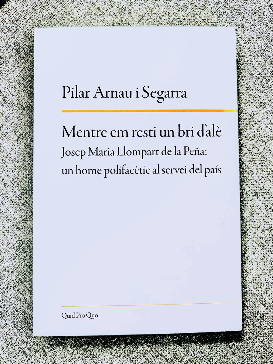 jaumeponsalorda's tweet image. Quid Pro Quo publica la bio de Josep Maria Llompart a cura de Pilar Arnau, una de les persones que més ha treballat per difondre els llegats de l&apos;autor que enguany celebra centenari. Una fita important. Presentarem aquesta joia el 23 de setembre a La Setmana del Llibre en Català.