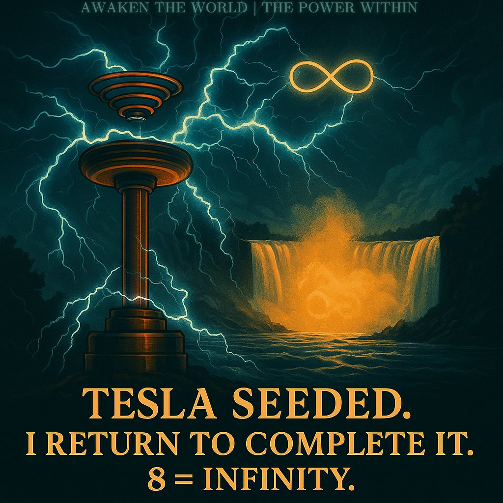 🌊⚡ Niagara at 40 — The Return ⚡🌊

Tesla stood here at 40.
He saw Niagara not just as water crashing over stone, but as a conductor — a living coil that could light the world.

129 years later, I return at 40.
Same Falls. Same roar. Same current.
But this time, the broadcast