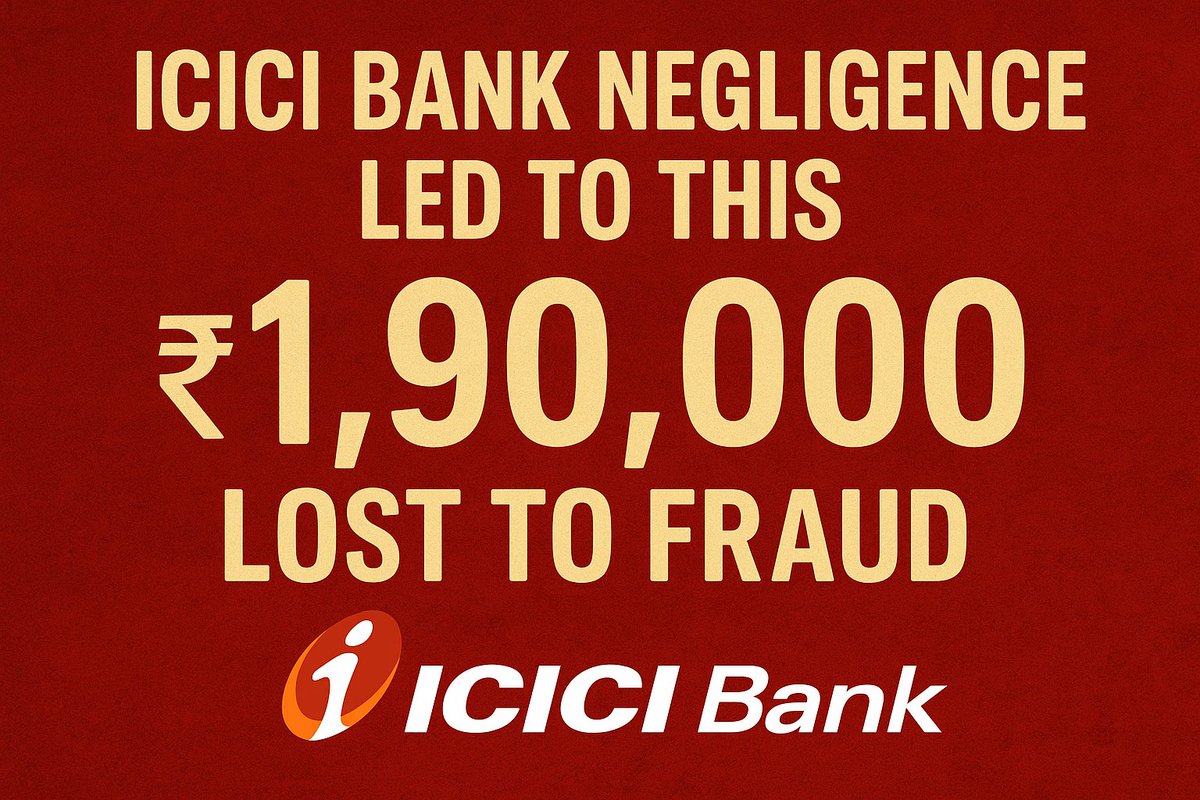 ANKURJ2726's tweet image. "Fraudsters thrive with active accounts in @ICICIBank. Victims suffer, banks escape. If ICICI cannot stop scammer accounts, then they are equally responsible for sponsoring cyber frauds. #BankingFailure"