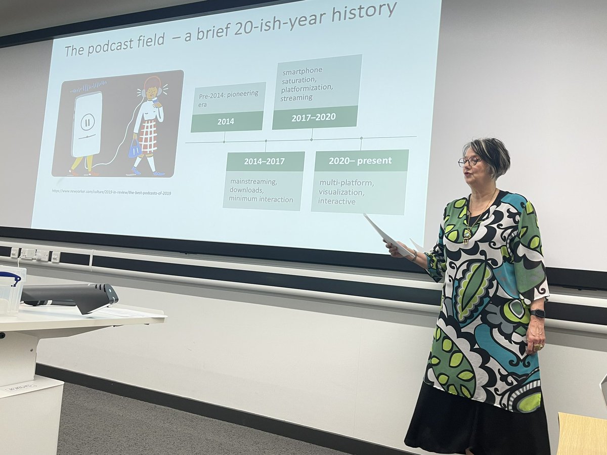 radioandsound's tweet photo. 🎙️ Happening now at #ECREA #RadioAndSound:
The Opening Keynote by Prof. Mia Lindgren (UTAS) —
“Sound Research That Resonates: Breaking Academic Boundaries Through Podcasting”

➡️ Exploring how podcasting reshapes research and public engagement. https://t.co/O99cFbGbRx