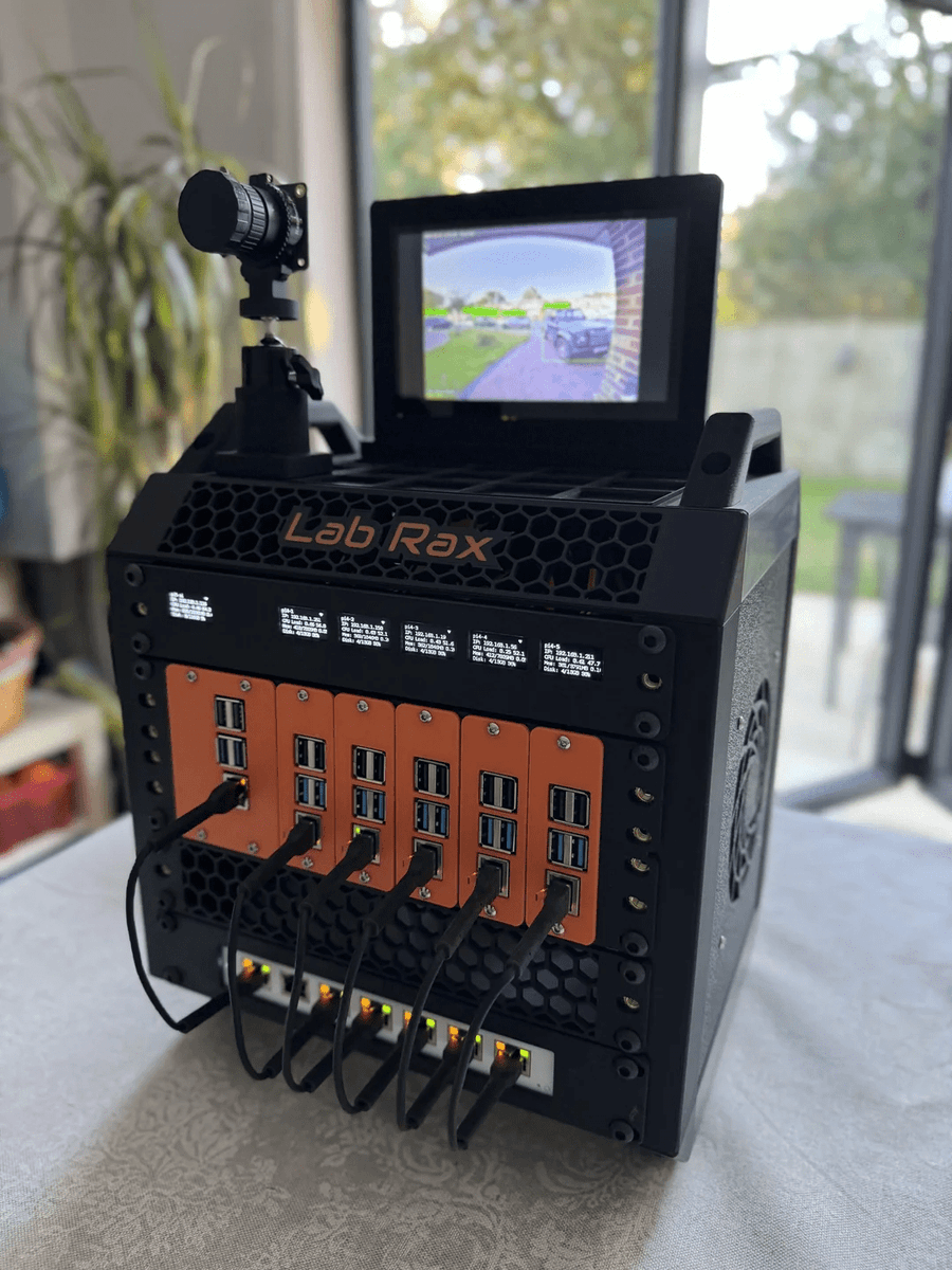 dfrobotcn's tweet image. 🔥 Raspberry Pi Mini Lab goals! 6 Pis in a custom 3D-printed rack with OLED displays, PoE connectivity, and perfect cable management. Used for IoT and AI vision projects. #RaspberryPi #MakerProject
📸For more details: reddit.com/r/raspberry_pi…