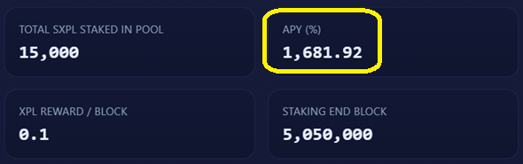 Current APY in Staking Pool.

Stake now: stake.powlayer.com

#PowLayer $XPL #Staking