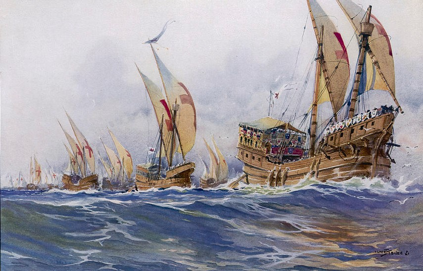 Tal día como hoy, 14 de septiembre de 1262, las escuadras de Juan García de Villamayor y de Pedro Martínez de Fe desembarcaban en la isla de León y más tarde tomaban Cádiz. Alfonso X ordenó repoblar con 300 hombres y sus familias, todos de oficio marinero de la costa cantábrica.