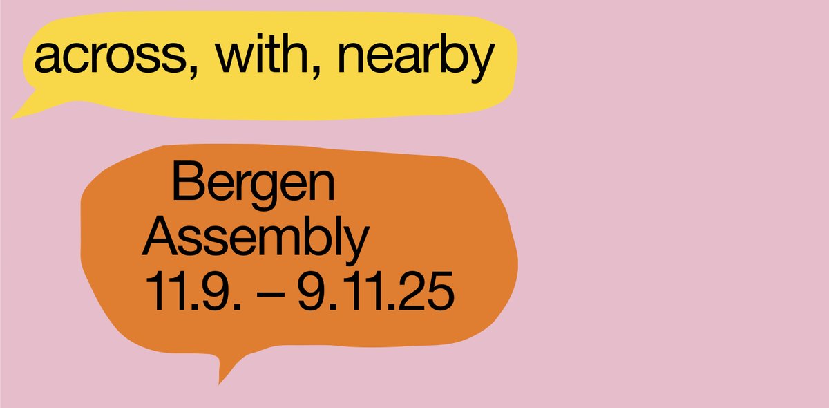 BAS and Bergen Assembly 
Here are the Programme for the Opening Days

en.bergenassembly.no/Bergen-Assembl…