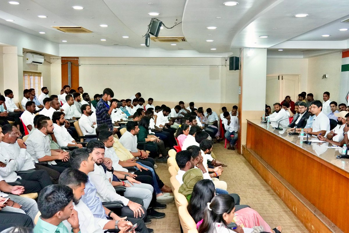 From Karnataka, <a href="/RahulGandhi/">Rahul Gandhi</a>  Ji raised the truth the whole nation now sees – BJP has stolen power by manipulating the voter lists. Fake names are added, genuine voters are deleted, and opponents are even declared ‘dead’. This is BJP’s real electoral game.
<a href="/INCIndia/">Congress</a> has resolved