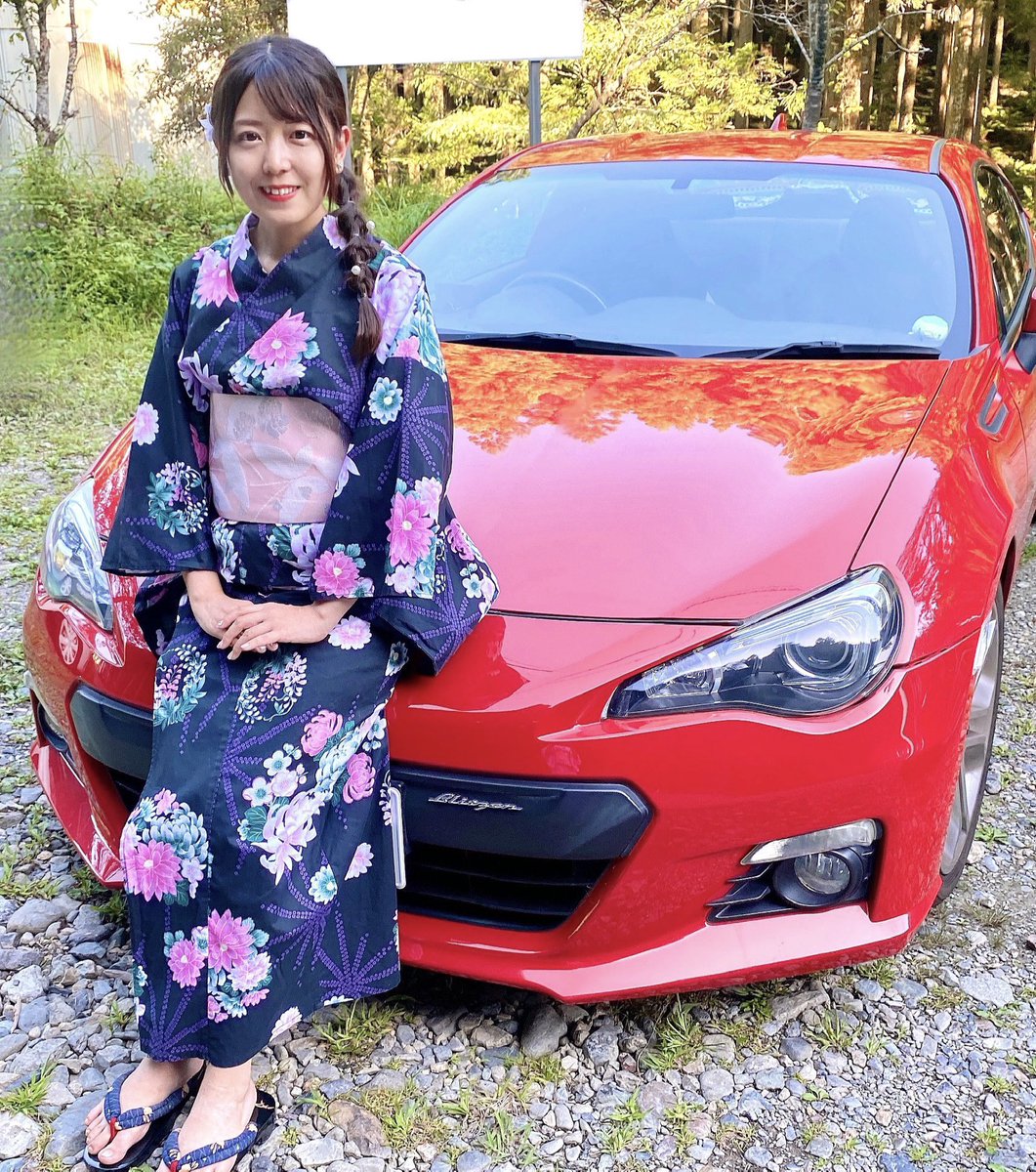 浴衣でドライブ👘🤍