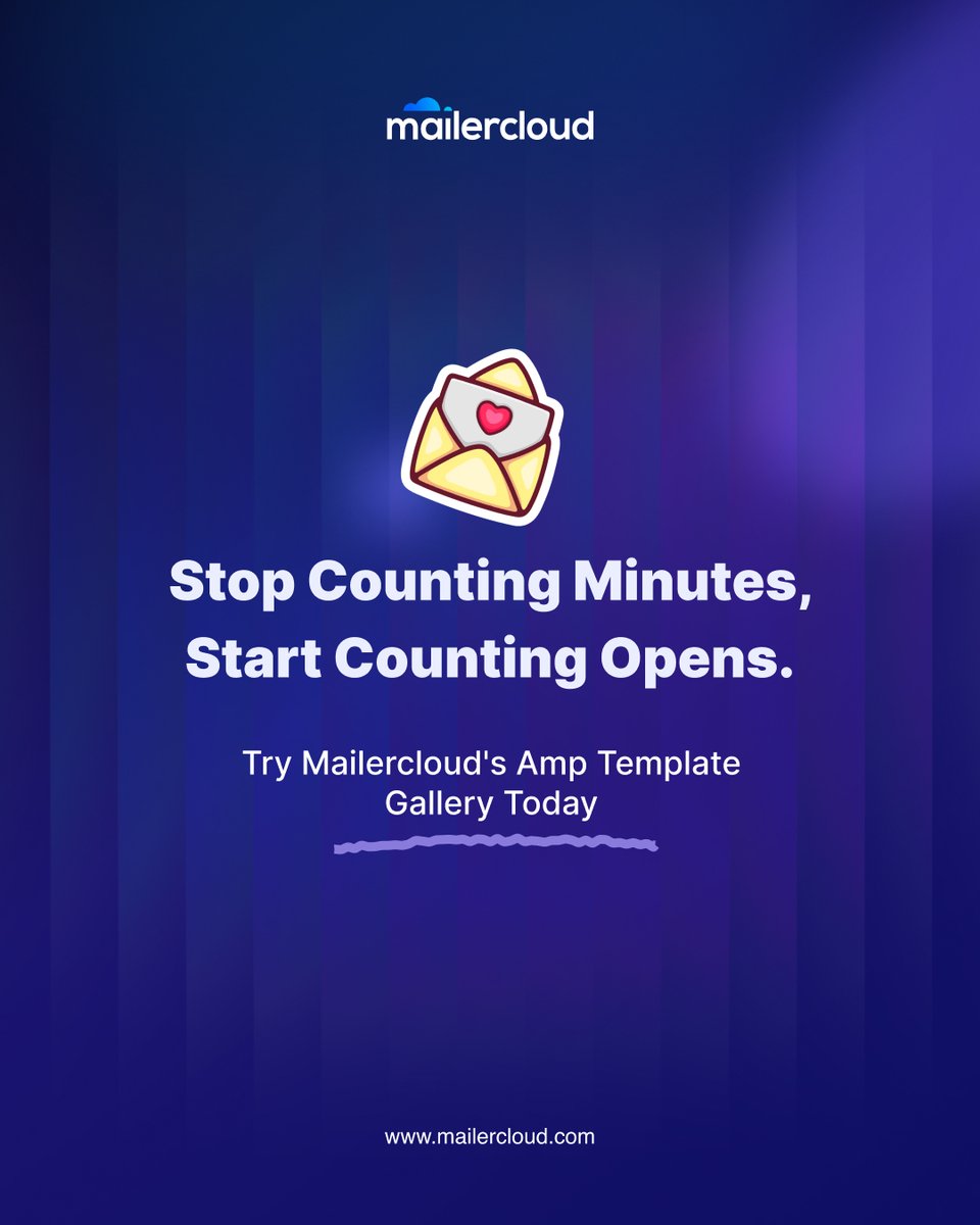 mailercloud's tweet image. The future of email isn’t about spending hours designing.
With mailercloud’s AMP Template Gallery, you can create interactive, ready-to-send campaigns in just 5 minutes.

💡 Faster emails. Smarter engagement.