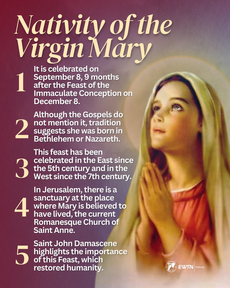 SimonKaggwaNjal's tweet photo. Today marks a very special feast, the nativity of Mary, Mother of Christ and Mother of the Church. It’s a big feast for us the Catholics who venerate Mary for being the mother of Christ and the cornerstone of the church. May we obtain God’s grace through her intercession. https://t.co/RwIK96lt38