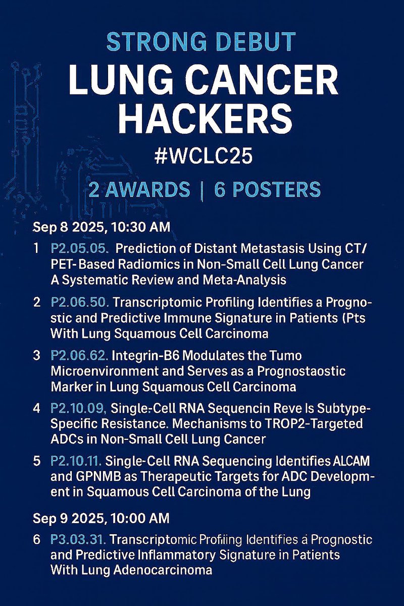 BalazsHalmosMD's tweet photo. #WCLC25- 
When i can combine 2 of my passions- great science and great baklawa at the same time!

Deep secret- if you visit any of the #LungcancerHackers 6 (!) posters- a free and excellent Jordanian baklawa awaits you!
@OsamaYo81168721 @iayahbzour 
Yes- free baklawa- u heard me right!
@FawziAbuRous 
Now if i visit all 6 posters - do i get 6 baklawas? I might just need to find out!