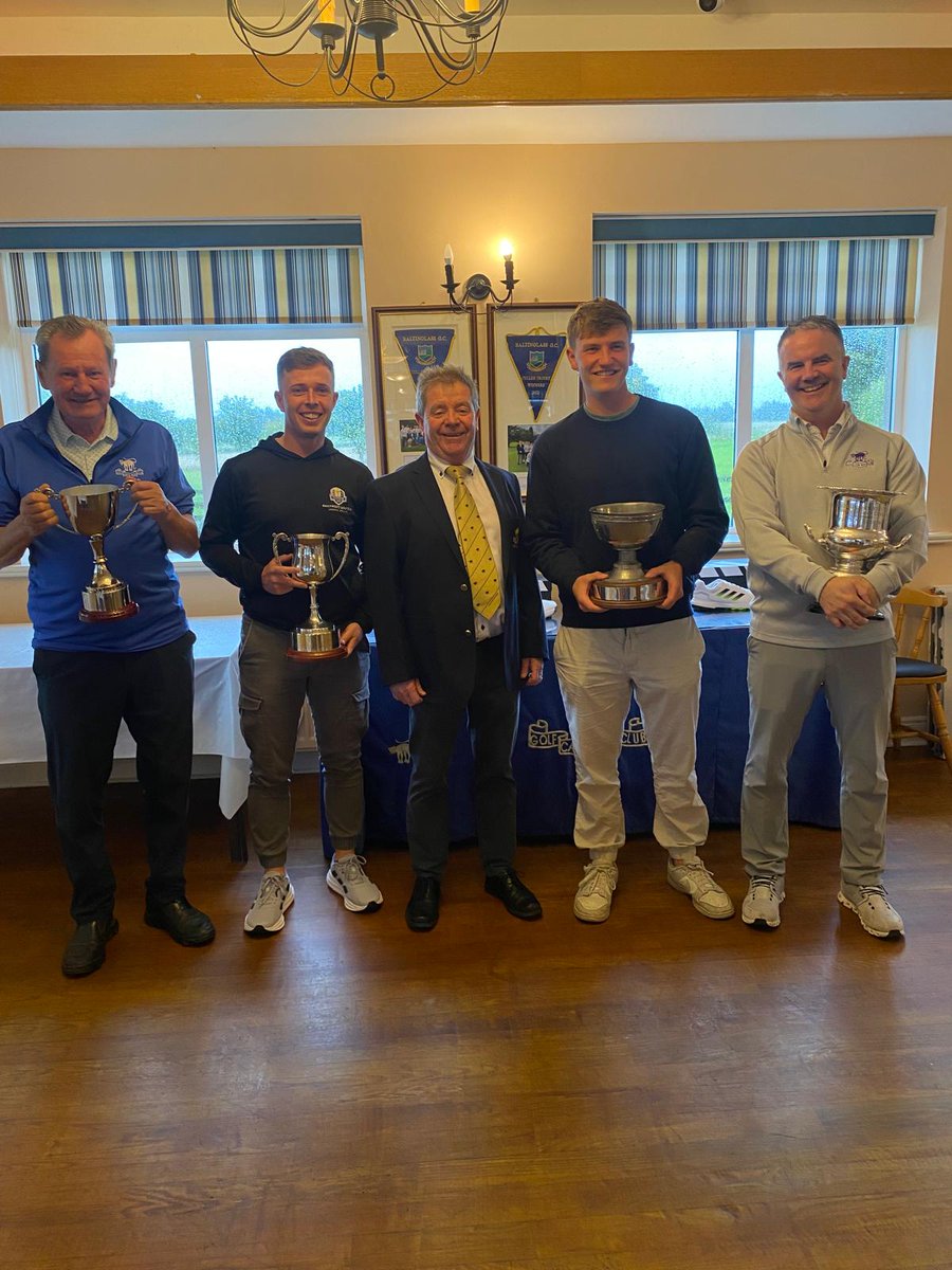 🏆 Our Scratch Cups were proudly presented to the winners in the clubhouse over the weekend.

A huge thank you to our sponsor, Niall Morrison of Morrison's Pharmacy, for the continued support 🙌

Results and more photos over on our Facebook page 👏👏