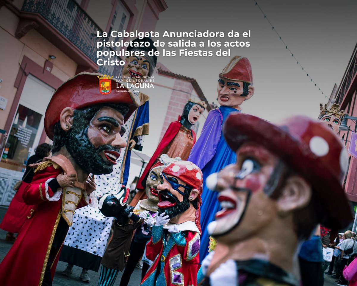 ✨ Así comenzó el primer fin de semana de las Fiestas del Cristo 2025.
🎺 El pasado viernes, la Cabalgata Anunciadora recorrió las calles del casco histórico, recuperando un acto cargado de simbolismo y alegría. 
aytolalaguna.es/actualidad/not…