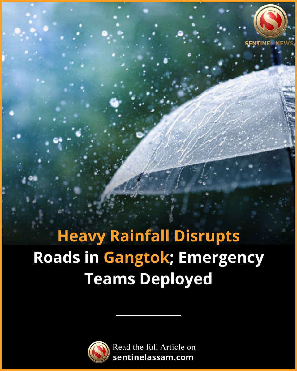 Parts of Gangtok district experienced heavy rainfall overnight, causing major disruptions to road traffic. In Singbel, the road at 8th Mile under Patuk Singbel Ward has been completely blocked, leaving residents and commuters stranded. 

Upper Khamdong witnessed debris slides and