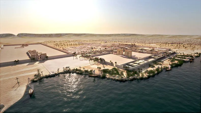 anadal's tweet image. El estudio del campamento de trabajadores en la ciudad de Amarna ofrece una visión brutal y sin adornos de la vida de la gente común en el Antiguo Egipto, contrastando drásticamente con el arte oficial de la época.

📷Carlsberg Glyptotek