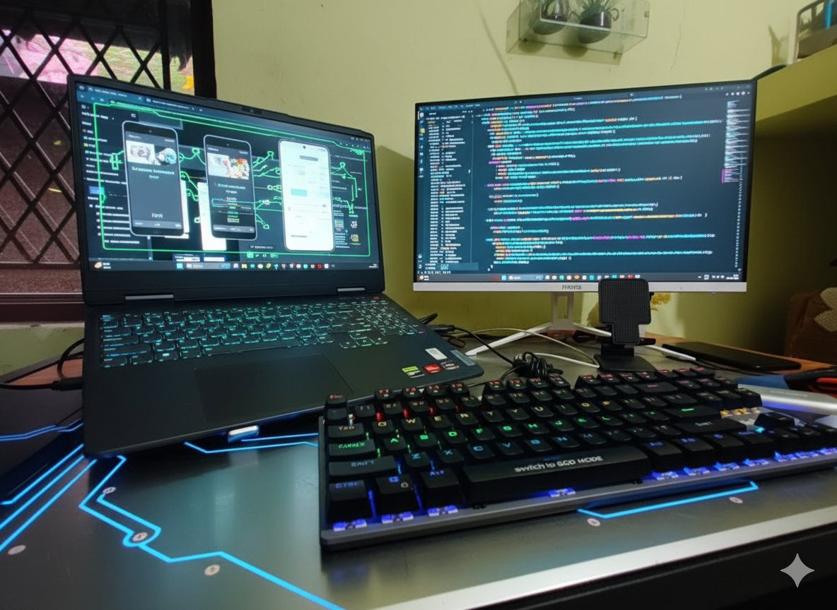 mohdhadi01's tweet image. Hey 👋 I’m Hadi
I spend half my day coding 💻 and the other half fixing what I coded 🤯
Expect tech tips, memes, and a lot of dev-life chaos here 🚀
Let’s vibe & grow together ✨ #DevLife #CoderJourney