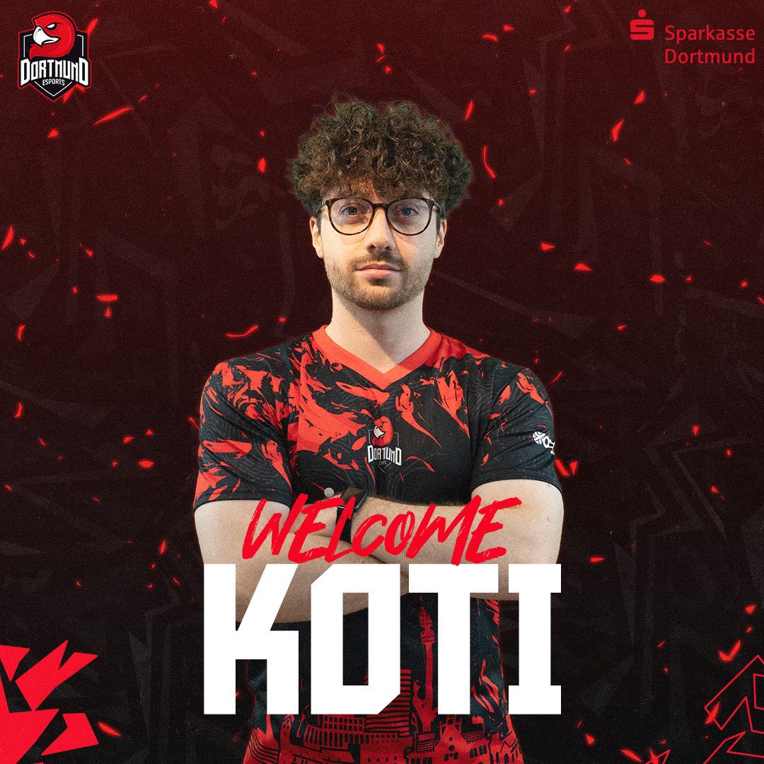DortmundEsports's tweet image. Wir begrüßen @k0ti_CS als  Coach unseres CS2 Main Teams 🔥 bereits seit einiger Zeit begleitet er die Jungs. Wir sind gespannt auf die kommende dachcs Saison und überzeugt, dass wir noch mehr aus uns herausholen können 

#Dortmundesports #CS2