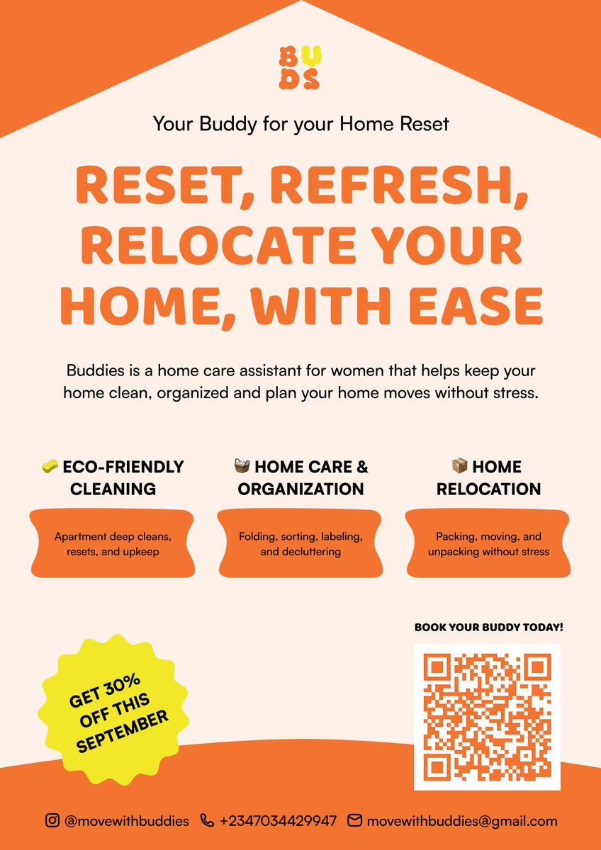 orbitpx's tweet photo. Hey girl 𐔌՞. .՞𐦯, 

Your home deserves a reset this week.
 
Buddies helps you declutter, organize, clean, and handle moves, so you can reclaim your time and enjoy a clean home.

🤭 Get 30% off Home Reset Packages this September!

🫶🏼Book here: https://t.co/vLyt96L0P8 https://t.co/rWTfryic7e