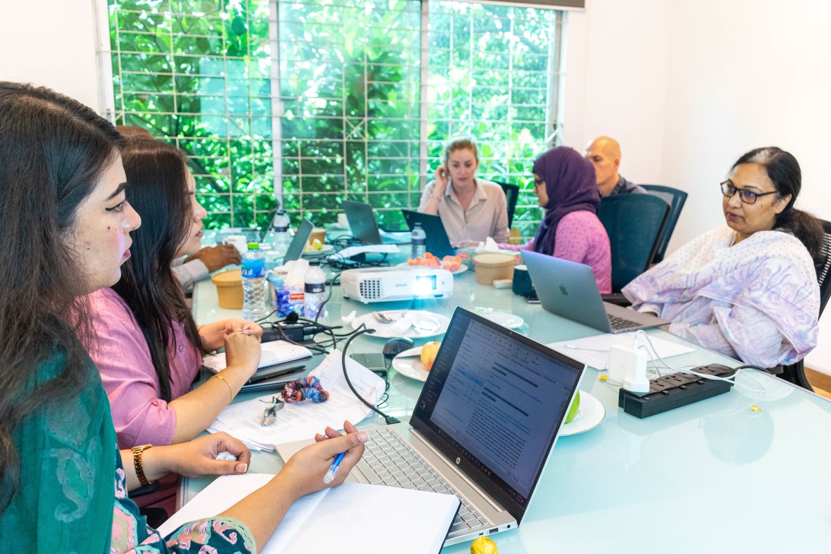 arkfoundation1's tweet image. ARK hosted a week long #dataanalysis workshop for the @ChorusUrban project with distinguished facilitators: Dr. @B_Ebenso, Joseph Hicks &amp;amp; @Bryonyd2 from the @UniversityLeeds.
#Datacollection through CHORUS core and Innovation fund projects were discussed with them.