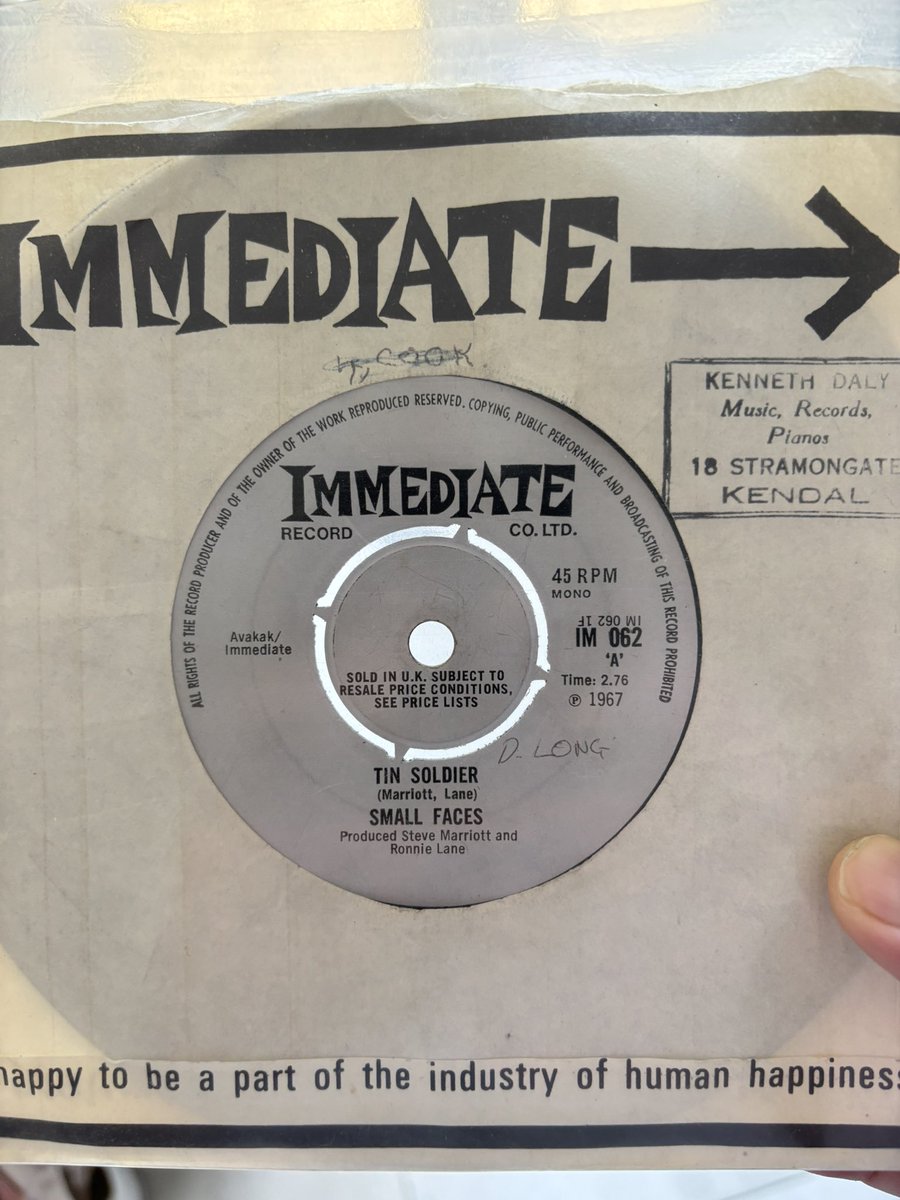 ケニー・ジョーンズ直筆サイン small faces live1969 ケニー