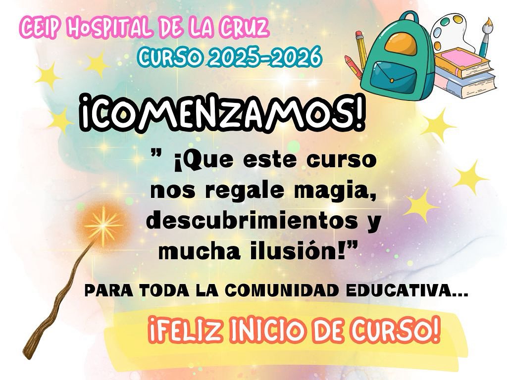 ¡FELIZ INICIO DE CURSO 2025/2026!
Comenzamos otra aventura con ilusión, alegría y magia…❤️
¡Este curso promete EMOCIONES a lo grande!
Os esperamos ❤️❤️❤️❤️ <a href="/educacyl/">Educación JCyL</a> #iniciodecurso