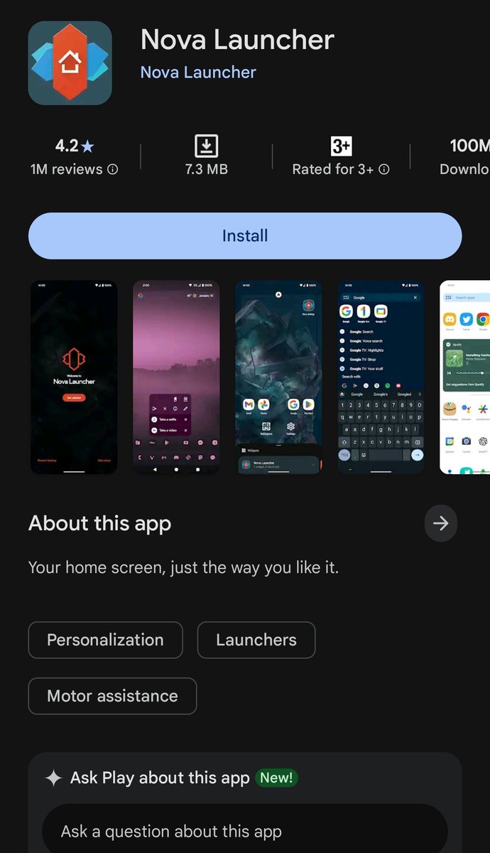strixsingh's tweet image. 🚨 RIP Nova Launcher 🚨
After years of being Android’s best customization tool, development has officially stopped.
No more updates, no open-source release — just the end of an era. 💔

#NovaLauncher #Android #RIP