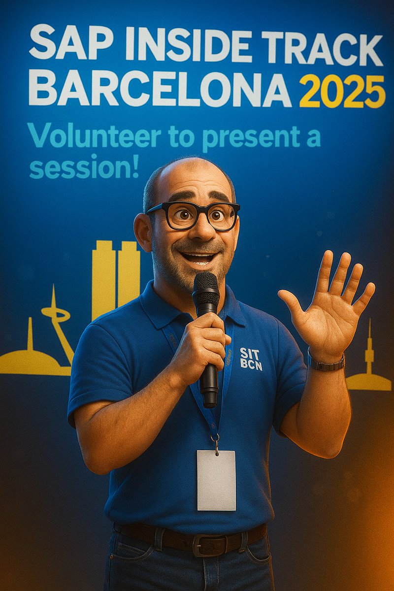 sitbarcelona's tweet photo. Hi @SAPCommunity ! 
As you already know 9th Edition of #SITBarcelona  will take place next Nov 14th.

Now it is time to  ▶️ "Call for Speakers"  

https://t.co/jQ8G6JsZK5 
 
Looking forward your proposals! https://t.co/WkOiI4CbqM