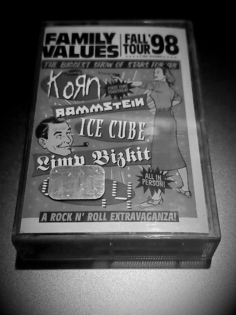 Rare cassette Fall Tour `98 Sony Music México. #Rammstein #korn #cassette #limpbizkit #Incubus #IceCube