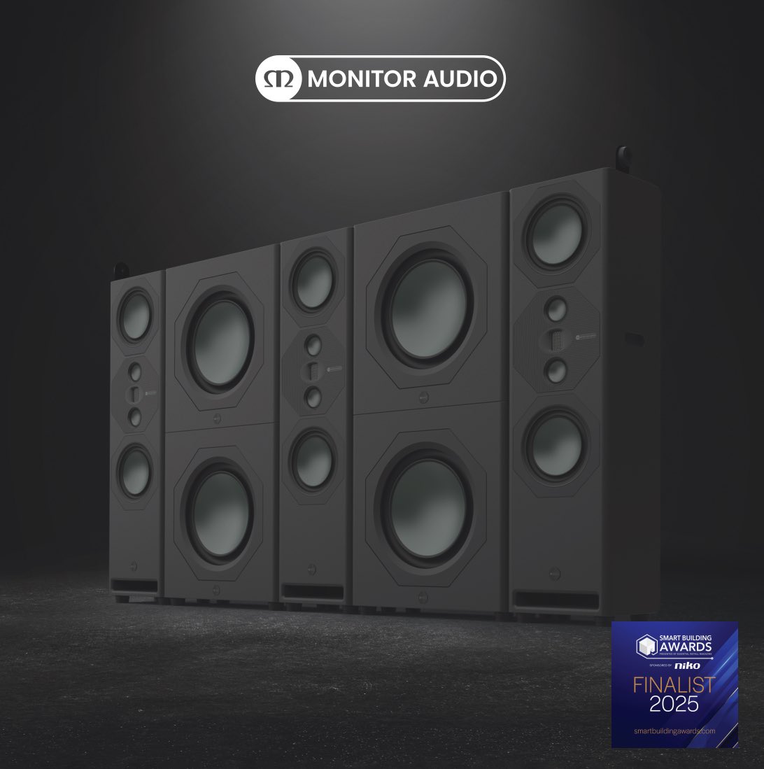 We’re delighted to share that OneAV and Monitor Audio’s Cinergy Series have been shortlisted at the Smart Building Awards 2025:
🏆 Distributor of the Year
🏆 Best In-Wall or In-Ceiling Speaker – Monitor Audio Cinergy Series
A huge thank you to the judges.
#SmartBuildingAwards