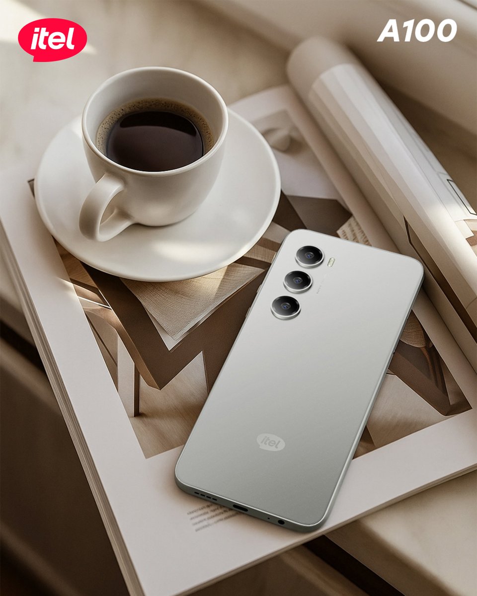 itelNigeria's tweet image. The week runs smoother when you start strong. ☕
Get the sleek itel A100 and take on the week like a boss!
#itelA100
#AIForEveryone
