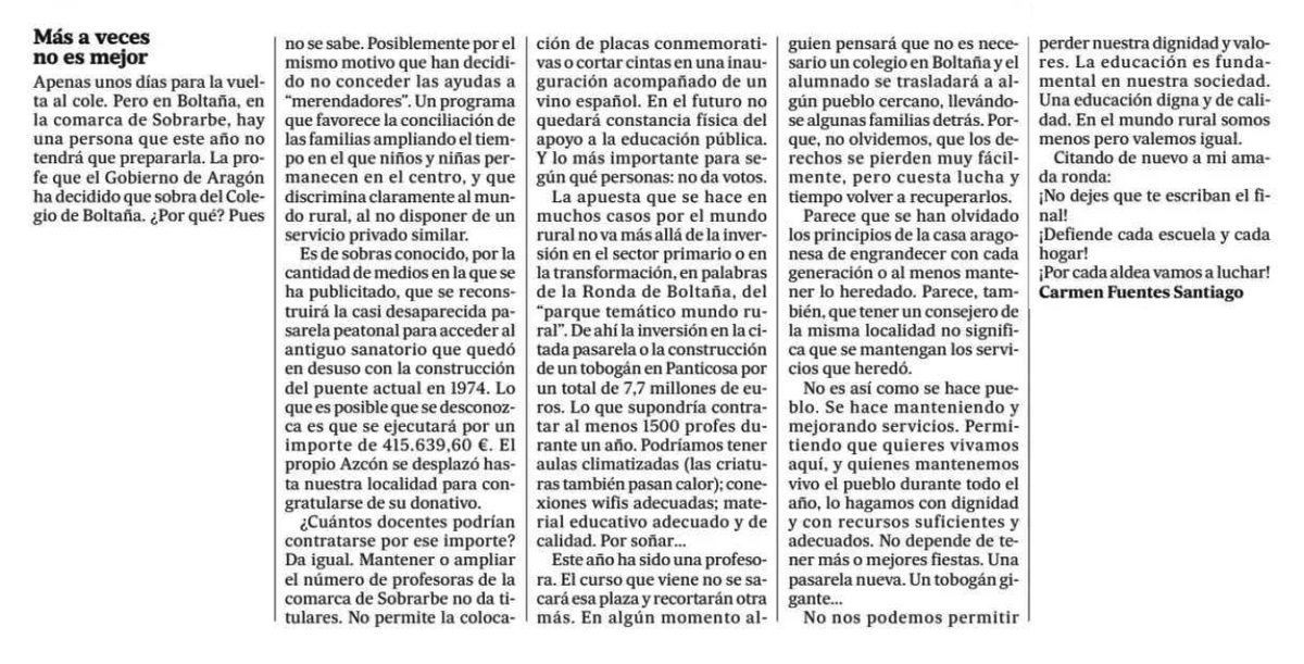 aragonpsoe's tweet photo. El #Aragón de 'luz y de color' de Azcón vs. el Aragón real:

👉 "Plantilla récord" donde faltan profesores en el inicio del curso escolar
👉 Recortes en el medio rural
👉 Frenazo a la gratuidad en la educación 0-3 años

...y todo con el presupuesto más alto de la historia 👇 https://t.co/uq4gCkRo7q
