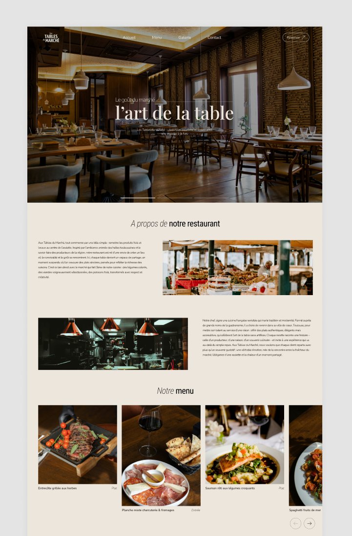 MatuiDesign's tweet image. Just started designing my very first restaurant landing page. Excited to share the progress, what do you think so far?