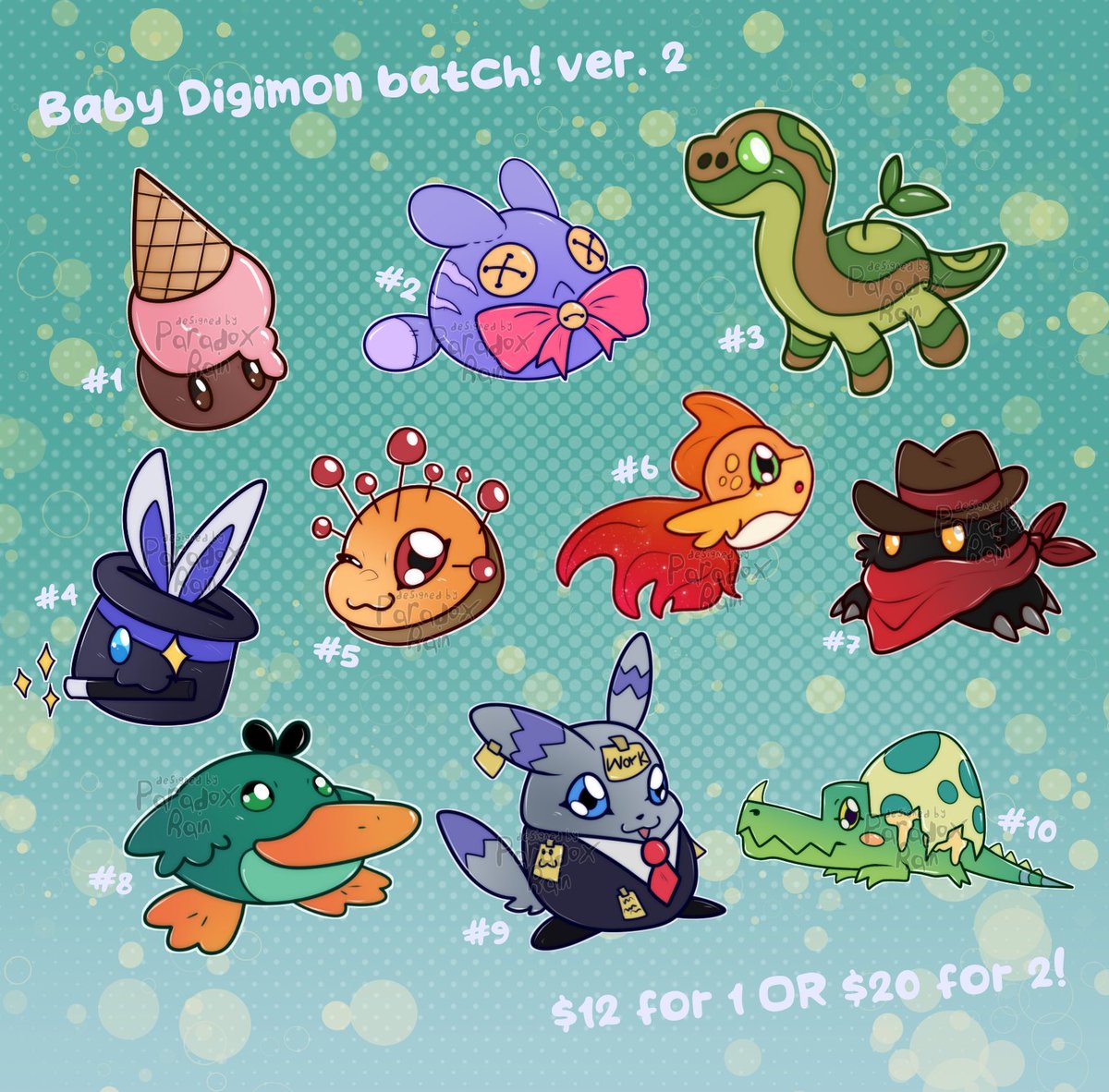 Rain (@paradox_rain) on Twitter photo Baby #digimon have now spawned on my ko-fi for preclaims! ๐ฅ ko-fi.com/i/IY8Y11KXMVX โ  Preclaim price is $10 for one or $18 for two! Baby #digimon have now spawned on my ko-fi for preclaims! ๐ฅ ko-fi.com/i/IY8Y11KXMVX โ  Preclaim price is $10 for one or $18 for two!