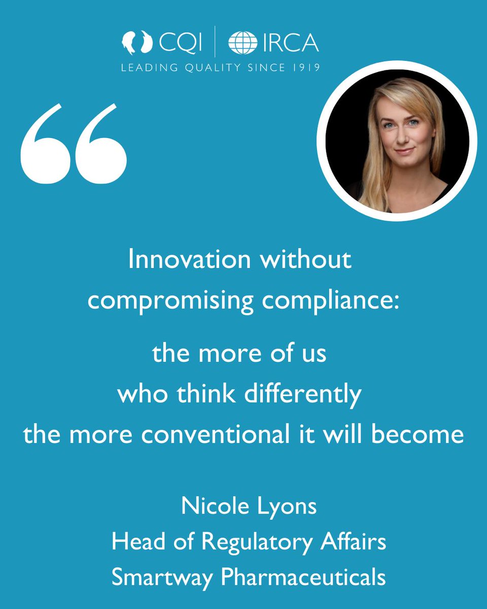 "Innovation requires courage and humility. 

When your priority is improving quality within an organisation, how do you know when a novel idea is likely to enhance compliance, rather than compromise it?"

Find out how to start with small, simple steps

ow.ly/A1JE30sPrCI