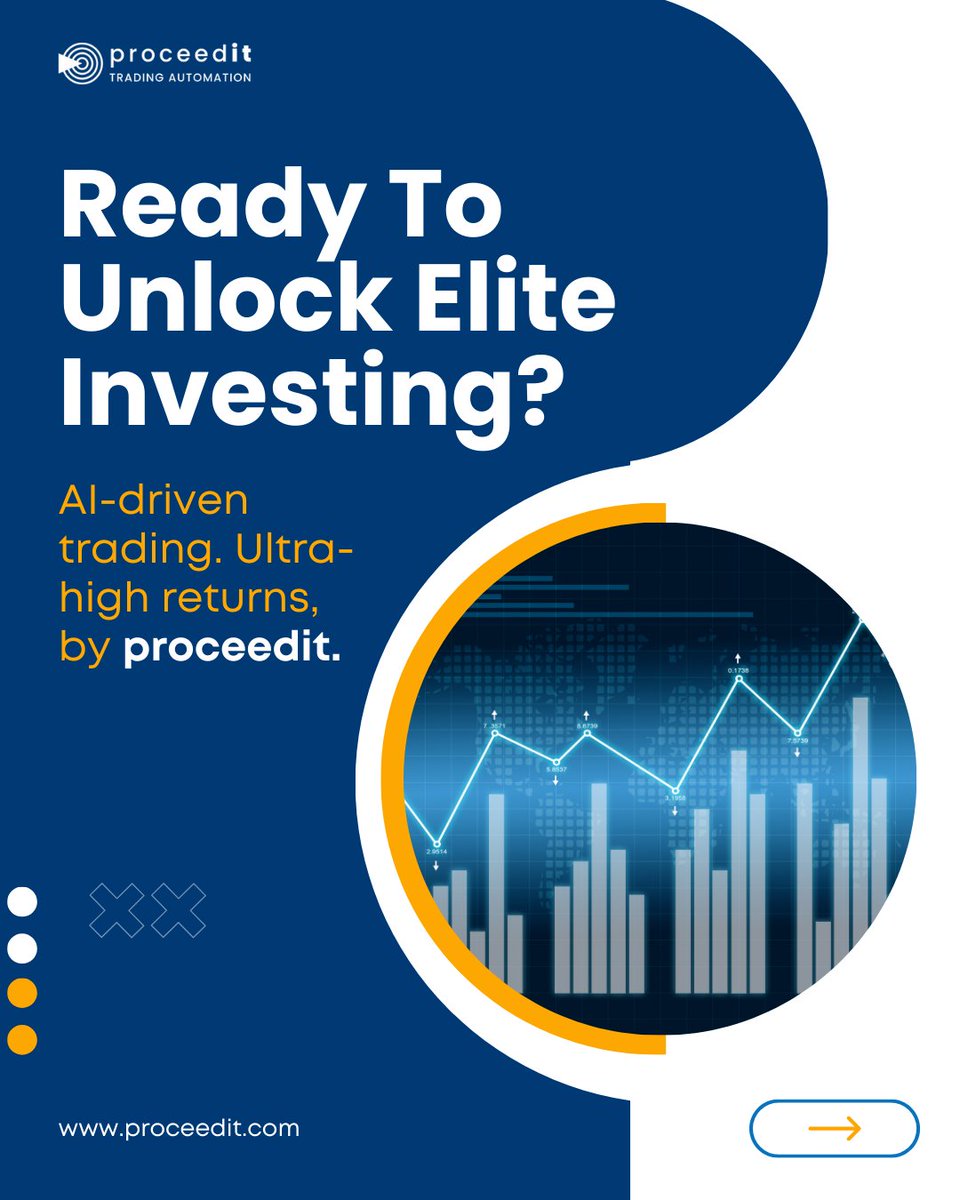 Proceedit's tweet image. Ready to unlock elite investing? 🚀
 proceedit delivers 80% yearly yields with AI that predicts markets &amp;amp; executes trades.
We’re opening our Seed Round to scale globally.
 Seed = greatest upside.
Learn more 👉 proceedit.com/?utm_source=tw…

#AITrading #SeedRound #VentureCapital…