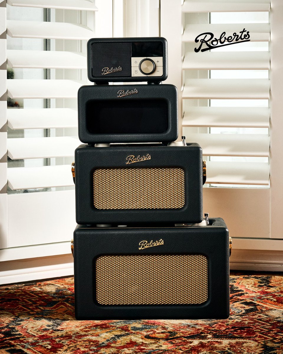 Stacked in style🖤

The Roberts Revival range in classic black. Timeless design meets rich, room-filling sound. Sophistication never sounded so good

#RobertsRevival #DesignMeetsSound #RobertsRadiosIreland #ClassicBlack