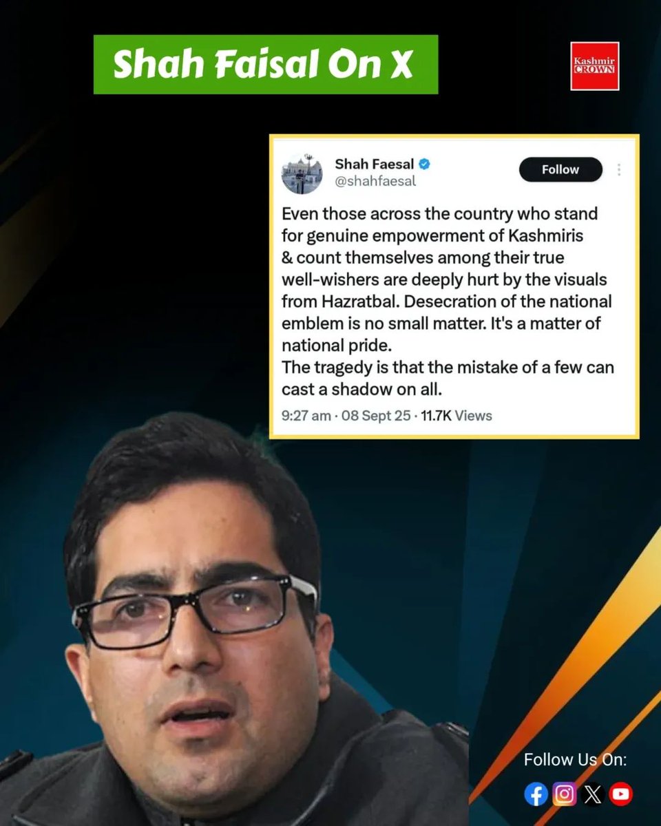 UmarFaried's tweet photo. Even an IAS topper doesn’t know where the national emblem can be used and where it cannot.🫤 https://t.co/O3TL11ZaTK