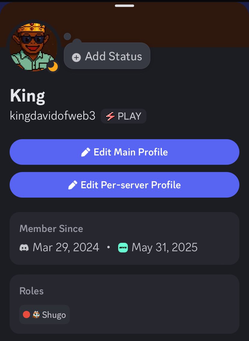 KingDavid of web3 🌞(✸,✸) (Ø,G) (@kingdavidofweb3) on Twitter photo Congratulations to me💃💃
New week, new blessings 🙏
Grateful for the little wins that keep stacking just bagged Shugo Time on the Irys Discord
<a href="/irys_xyz/">Irys (✧ᴗ✧)</a> is not just another storage project, it’s the foundation for permanent, verifiable data in Web3 and being part of its Congratulations to me💃💃
New week, new blessings 🙏
Grateful for the little wins that keep stacking just bagged Shugo Time on the Irys Discord
<a href="/irys_xyz/">Irys (✧ᴗ✧)</a> is not just another storage project, it’s the foundation for permanent, verifiable data in Web3 and being part of its