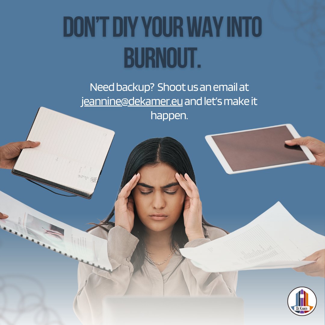 We help freelancers and entrepreneurs get things done, professionally and pain-free. Available from any of our 9 locations, and available in both English and Dutch.

Need backup? Shoot us an email at jeannine@dekamer.eu and let’s make it happen.

#DeKamerEU #DeKamerNetherlands