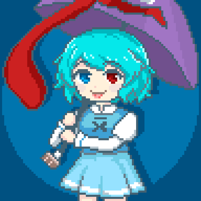 お題ぼこから
東方星蓮船の多々良小傘
#東方Project #多々良小傘
#ドット絵 #pixelart