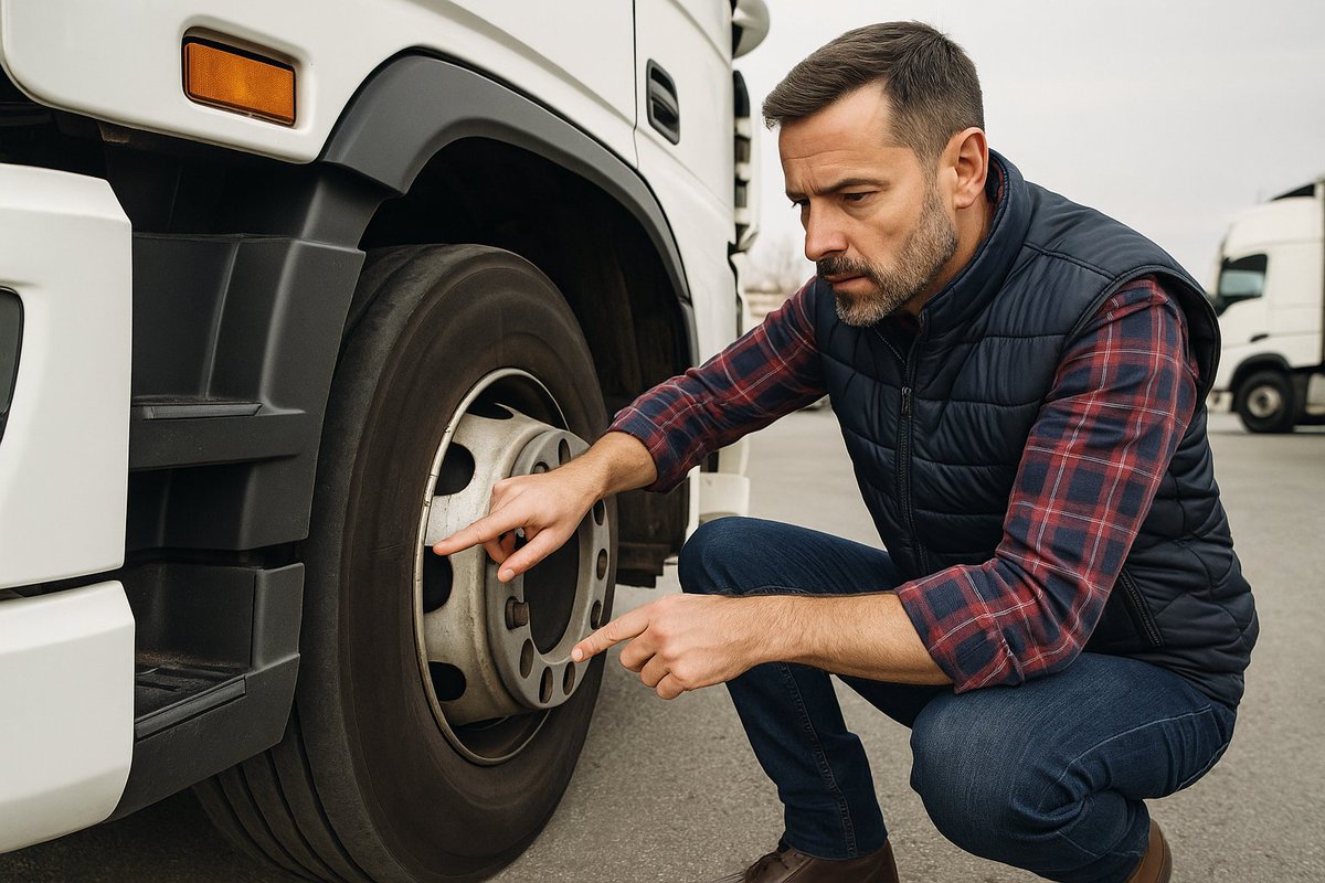 TrafficCommsGB's tweet photo. The First Line of Defence: This week, the Traffic Commissioners spotlight a foundational element of road safety – the walkaround check. It's not just a tick-box, it's vital. #WalkAroundCheck #RoadSafety 
https://t.co/JDPPCkFn7p https://t.co/8lisxwY1aJ